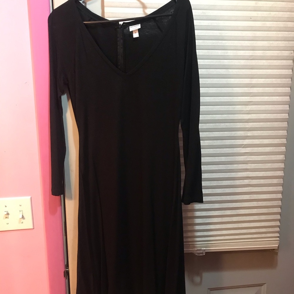 Isaac Mizrahi black midi dress size small